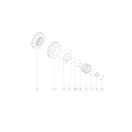 ORIGINAL OREC WHEEL HUB (WHITE) O80-1565-413-11 | NewgardenParts.com