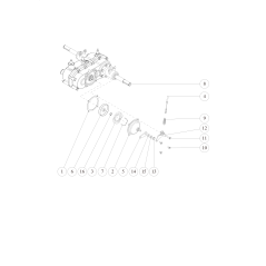 Conjunto de tapa de freno O0207-73800 ORIGINAL OREC