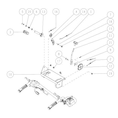 Throttle Lever (GXV270) O80-1437-261-00 ORIGINAL OREC | NewgardenParts.com