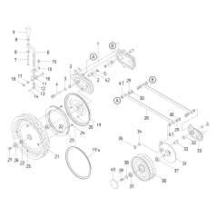 Front wheel arm (R) O80-1035-405-00 ORIGINAL OREC