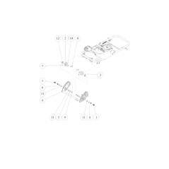 Ricevitore braccio ruota posteriore (L) (Grigio metallizzato) O80-1035-341-1H ORIGINALE OREC | NewgardenParts.com