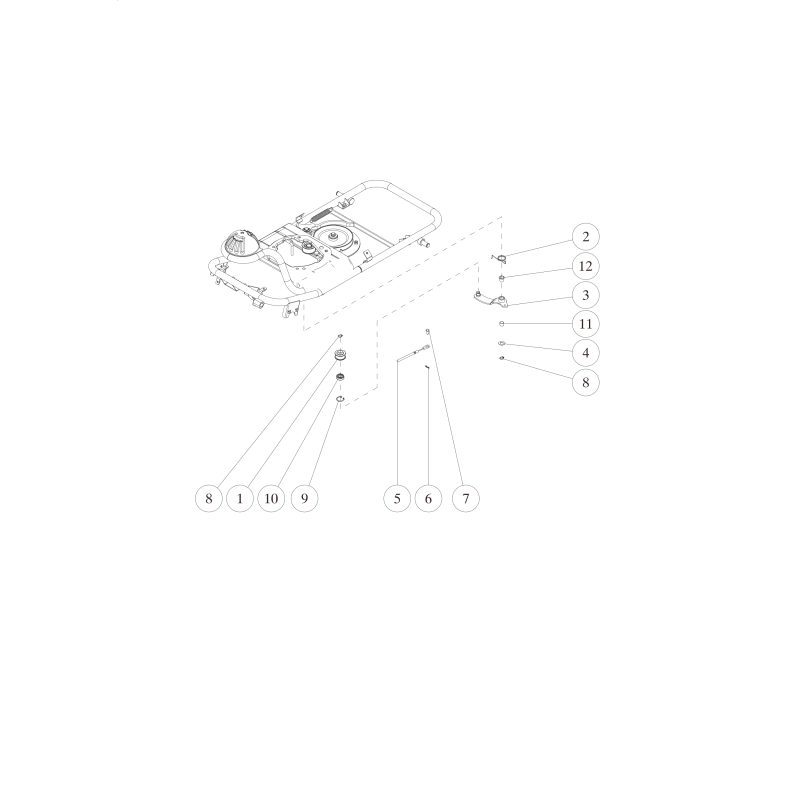 Braccio di tensione di guida (grigio metallizzato) O80-1035-584-1H ORIGINALE OREC