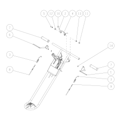 Levier de lame (rouge) O0214-10202 ORIGINAL OREC