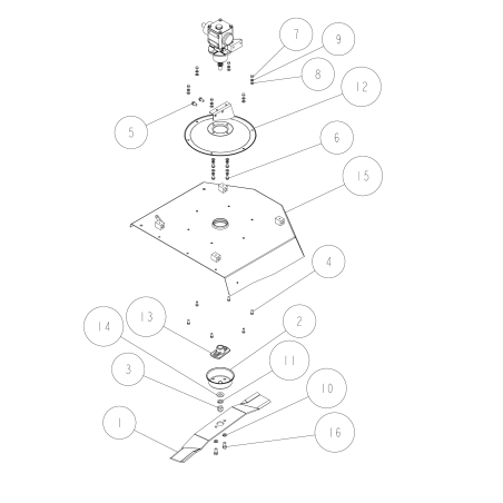 Blade bolt (8T) M12*25 P-1.25 Meck O0223-71300 ORIGINAL OREC | NewgardenParts.com