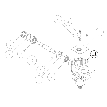 Arbre horizontal ORIGINAL OREC O0223-51100 | NewgardenParts.com