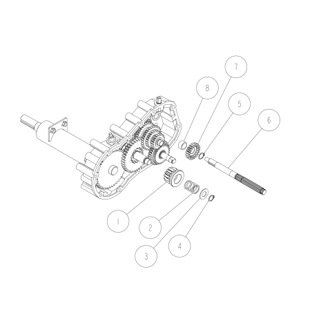 OREC 14T Side Clutch Gear O80-1032-141-00 ORIGINAL | NewgardenParts.com