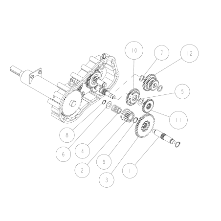 3rd Shaft Gear 20T CMP O0223-02100 ORIGINAL OREC | NewgardenParts.com