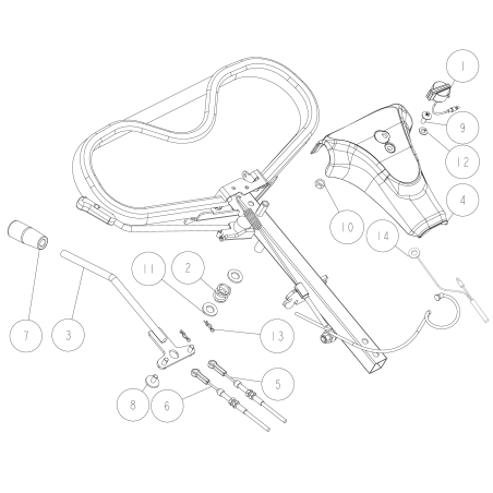 Cable Froward O0305-71110 ORIGINAL OREC | NewgardenParts.com