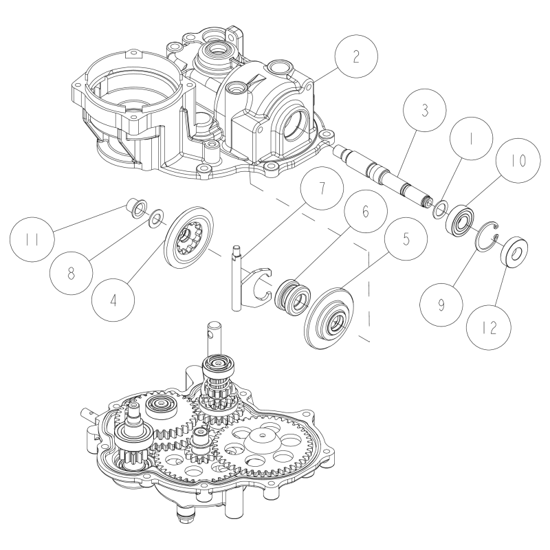 ORIGINAL OREC O0305-00600 Gearbox Shaft