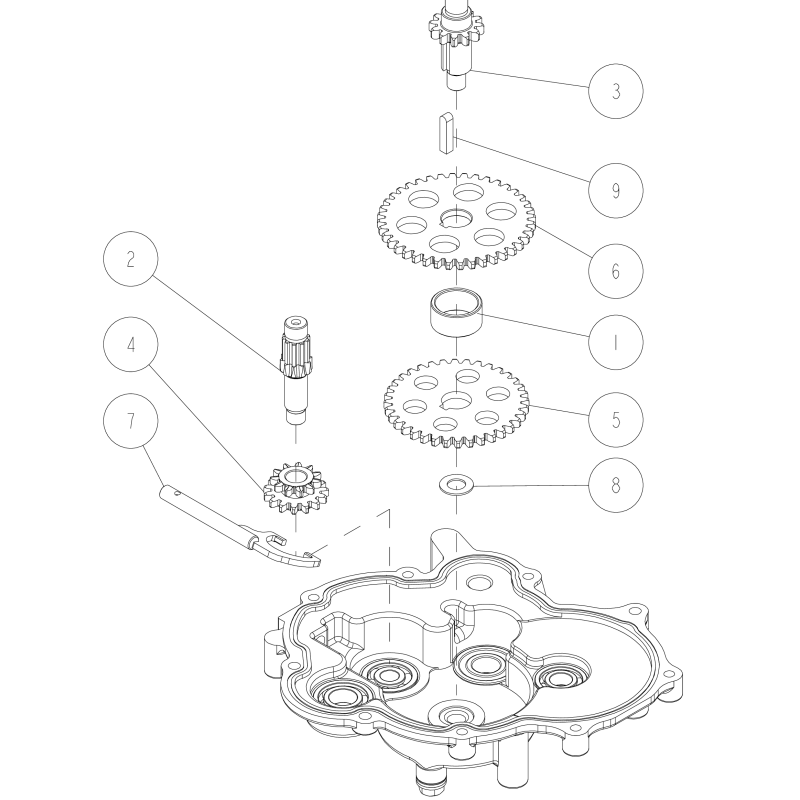 2nd Shaft O0305-00400 ORIGINAL OREC
