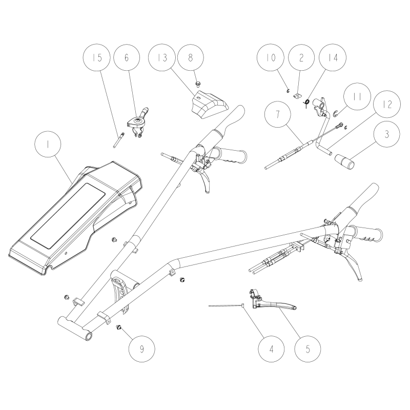 Cable, throttle (without lever) O0286-72600 ORIGINAL OREC