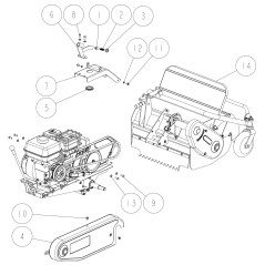 Couvercle de courroie CMP O80-1614-504-20 ORIGINAL OREC