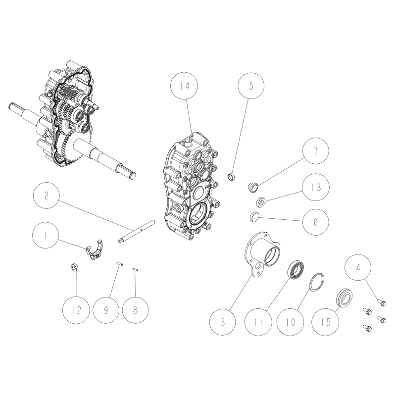 Welle BB Gehäuse (R) O80-1565-156-00 ORIGINAL OREC