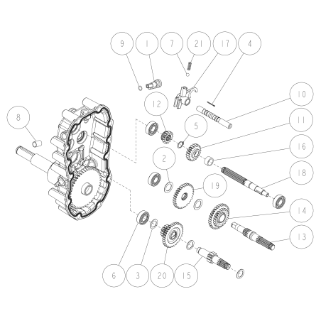 2nd Shaft Gear 32T O0251-01300 ORIGINAL OREC | NewgardenParts.com