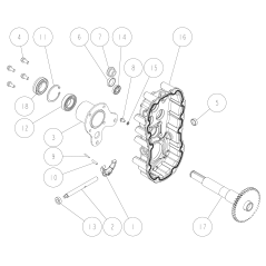 Bottom bracket (L) O80-1565-155-00 ORIGINAL OREC | NewgardenParts.com