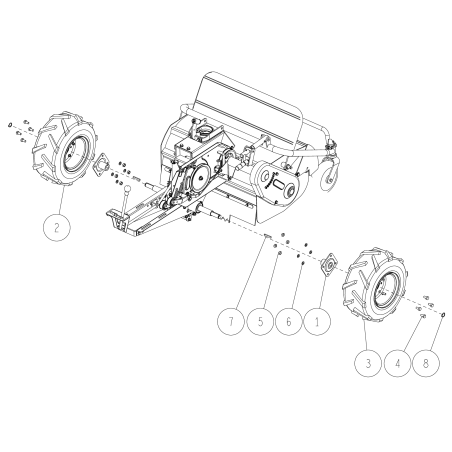 Tire (L) Assy (16*7.00-8) O80-1751-411-00 ORIGINAL OREC | NewgardenParts.com