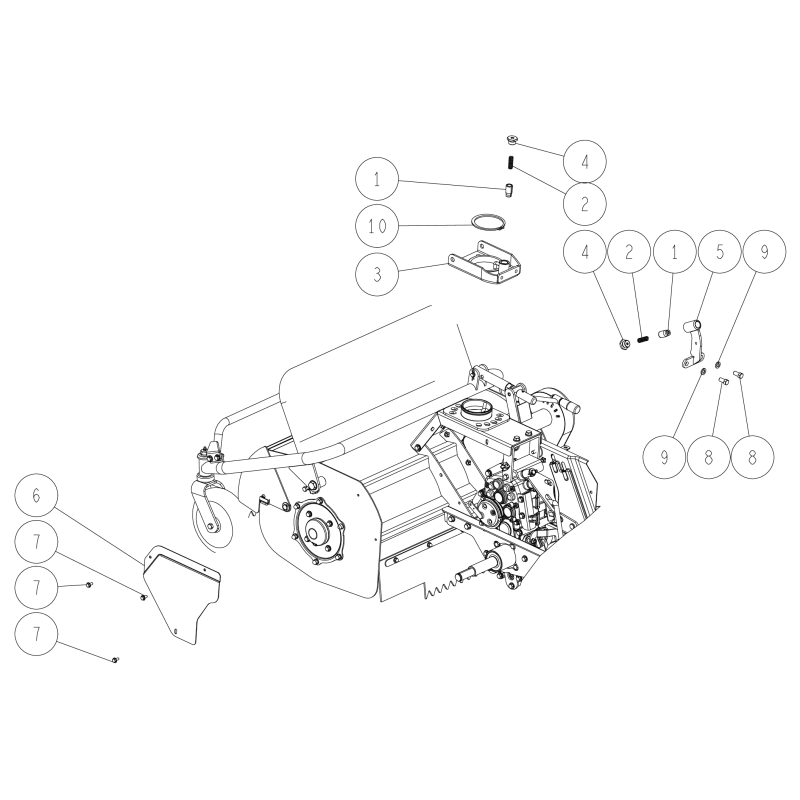 CMP O0302-10100 ORIGINAL OREC Handle Up/Down Stop Arm