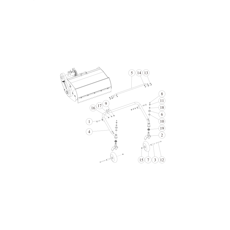 CADRE DE SUPPORT DE ROUE AVANT (VERT) O0211-6040G ORIGINAL OREC