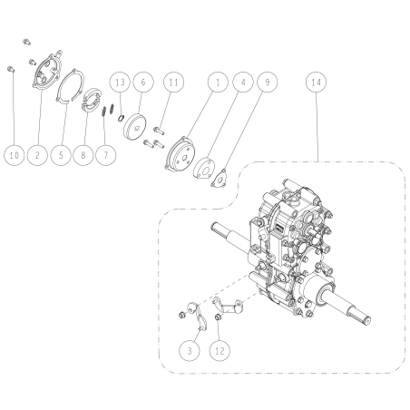 Transmission Case Assembly (HR672) O0285-08000 ORIGINAL OREC | NewgardenParts.com
