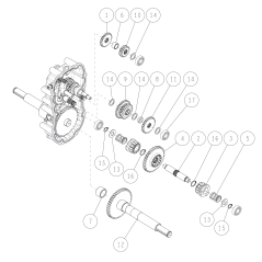 Essieu CMP (HR672) O0285-00100 ORIGINAL OREC