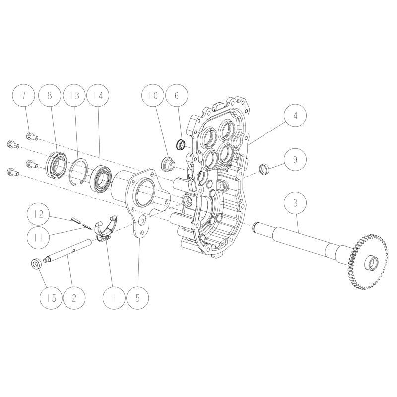 Transmission Box (L) O0225-00200 ORIGINAL OREC