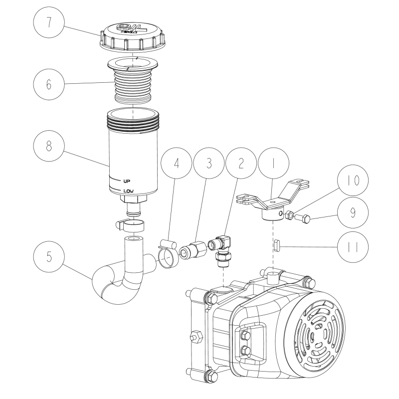 Oil tank HST CMP N/A ORIGINAL OREC