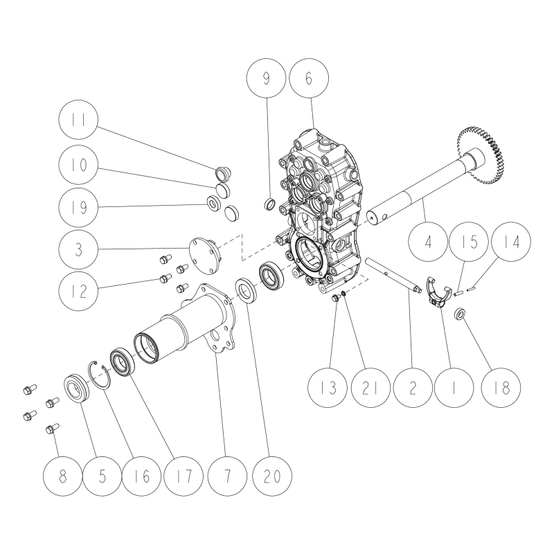 Árbol de caja BB (L) O0301-00300 ORIGINAL OREC