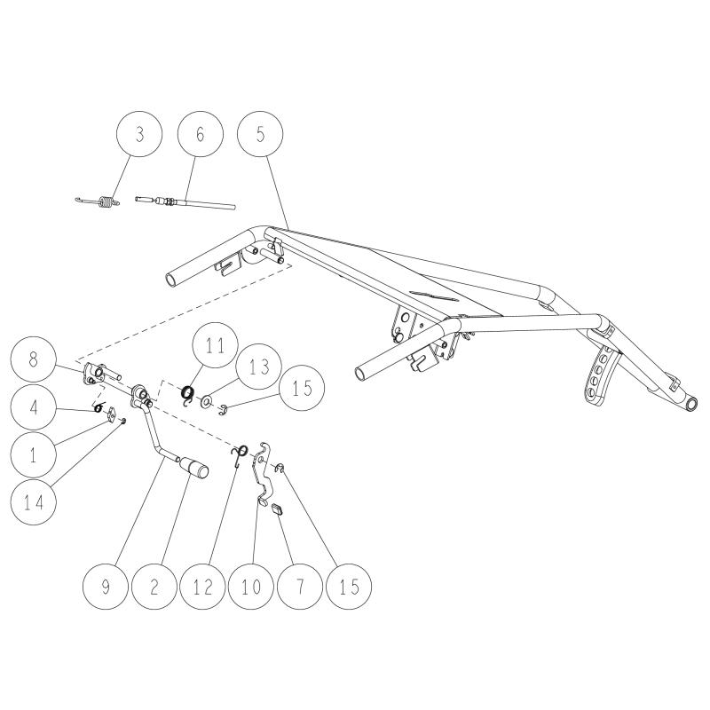 Cavo frizione lama (HRH801/H) O0225-73300 ORIGINALE OREC