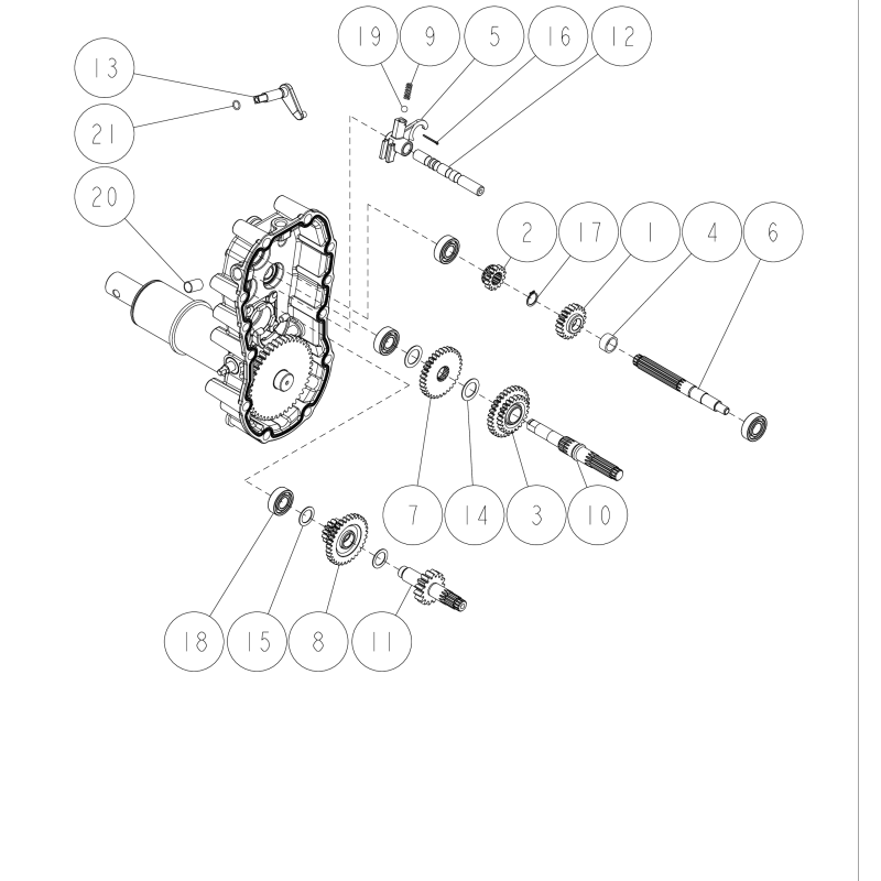 ORIGINAL OREC O0334-00400 Getriebegabelwelle