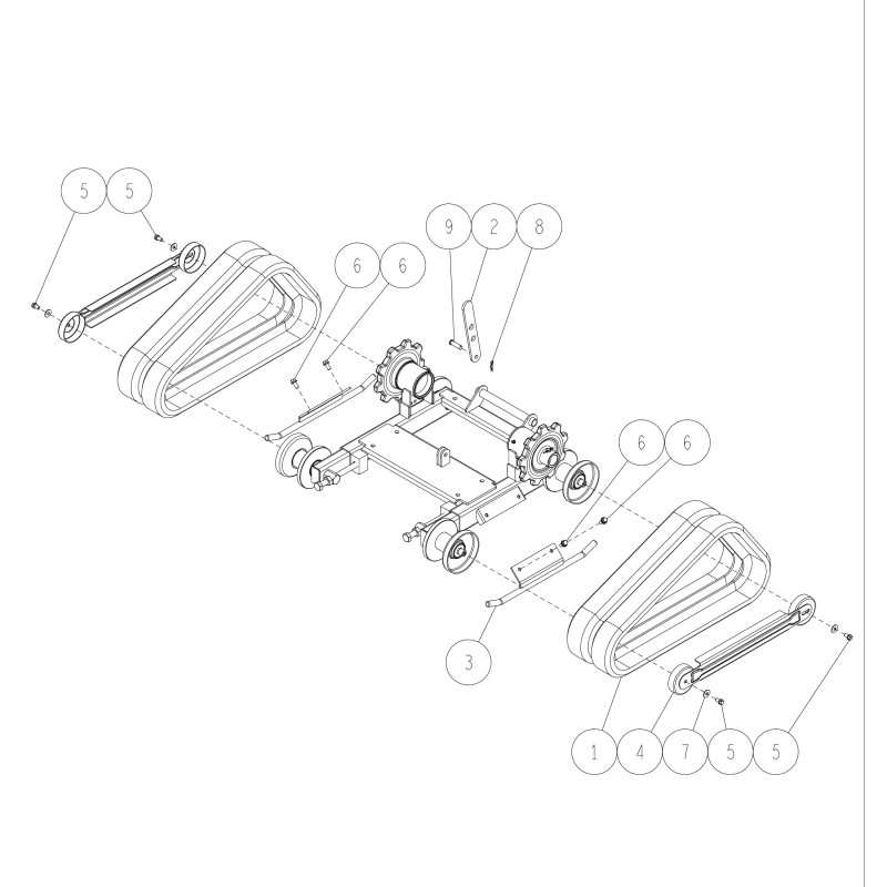 Raupenabdeckung CMP O0334-31200 ORIGINAL OREC