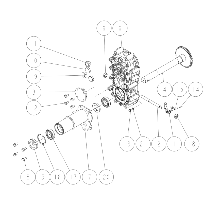Árbol de caja BB (L) O0302-00300 ORIGINAL OREC