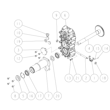 Arbre à boîtier BB (L) O0302-00300 ORIGINAL OREC | NewgardenParts.com