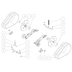 CMP (HRC802) O0296-80200 ORIGINAL OREC Left and Right Link Bar