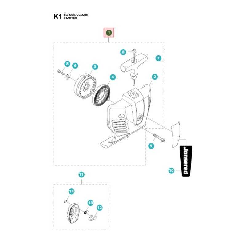 COUVERCLE DEMARREUR CPL. 544128402 HUSQVARNA ORIGINE