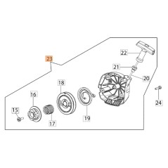 Carter avviamento decespugliatore modelli BC350S BC350T 61402091R OLEOMAC | NewgardenParts.com