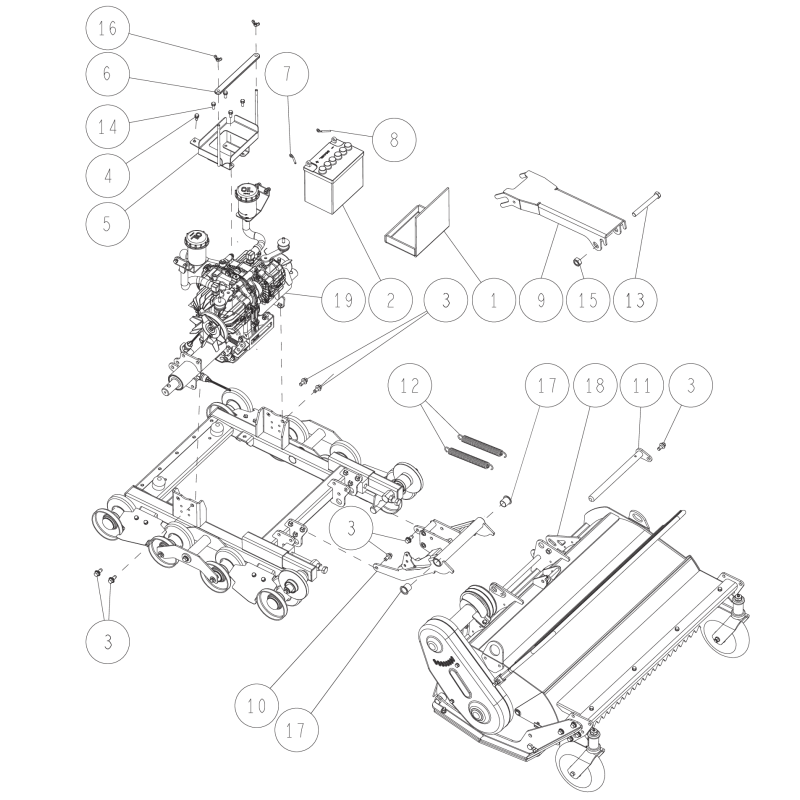 Amortisseur en caoutchouc (batterie) O80-1482-971-00 ORIGINAL OREC