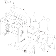 CMP O0939-11300 ORIGINAL OREC plow height adjustment lever | NewgardenParts.com