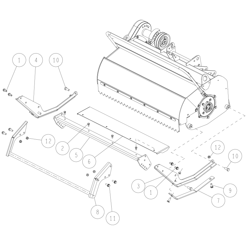 Skid Support (Metallic Gray) O0940-6060H ORIGINAL OREC
