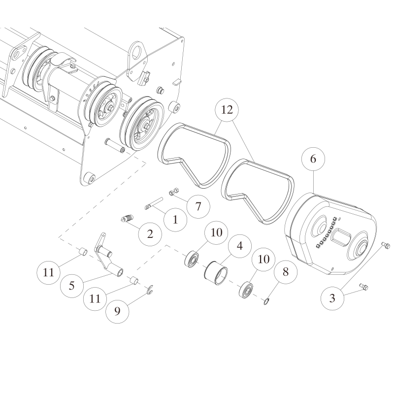 Braccio di tensione anteriore CMP (bianco) O0940-41601 ORIGINALE OREC
