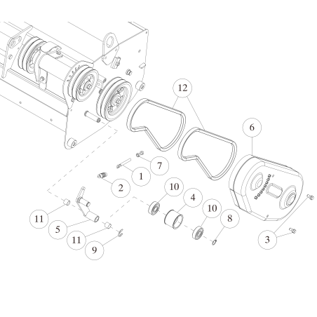 Brazo tensor delantero CMP (blanco) O0940-41601 ORIGINAL OREC | NewgardenParts.com