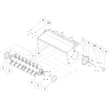 Blade shaft support (green) O0354-6020G ORIGINAL OREC | NewgardenParts.com