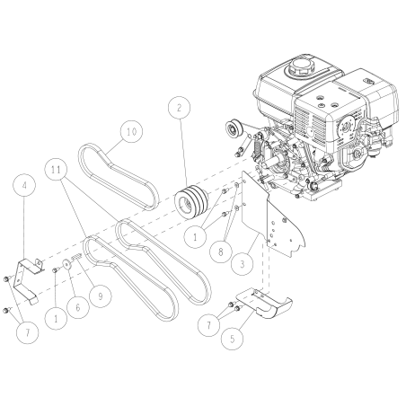 Belt Guide A (Metallic Grey) O0940-4170H ORIGINAL OREC | NewgardenParts.com