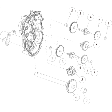 Brake Shaft 34T Gear O0207-01310 ORIGINAL OREC | NewgardenParts.com