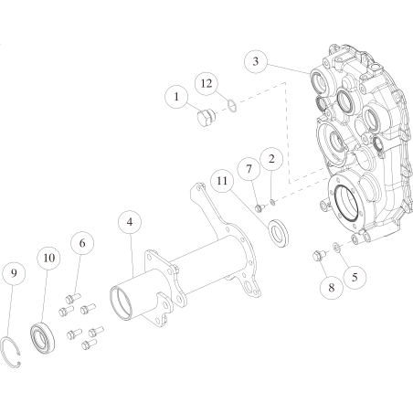 Transmission Box (L) O0939-00210 ORIGINAL OREC | NewgardenParts.com