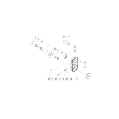 Tretlagerwelle (L) (Metallicgrau) O0302-0030H ORIGINAL OREC | NewgardenParts.com