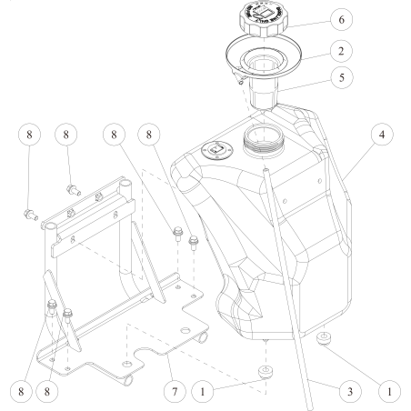 Buje del tanque de combustible ORIGINAL OREC O0244-73400 | NewgardenParts.com