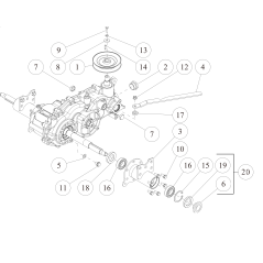 Axle Case CMP (Grigio metallizzato) O0360-0130H ORIGINALE OREC | NewgardenParts.com