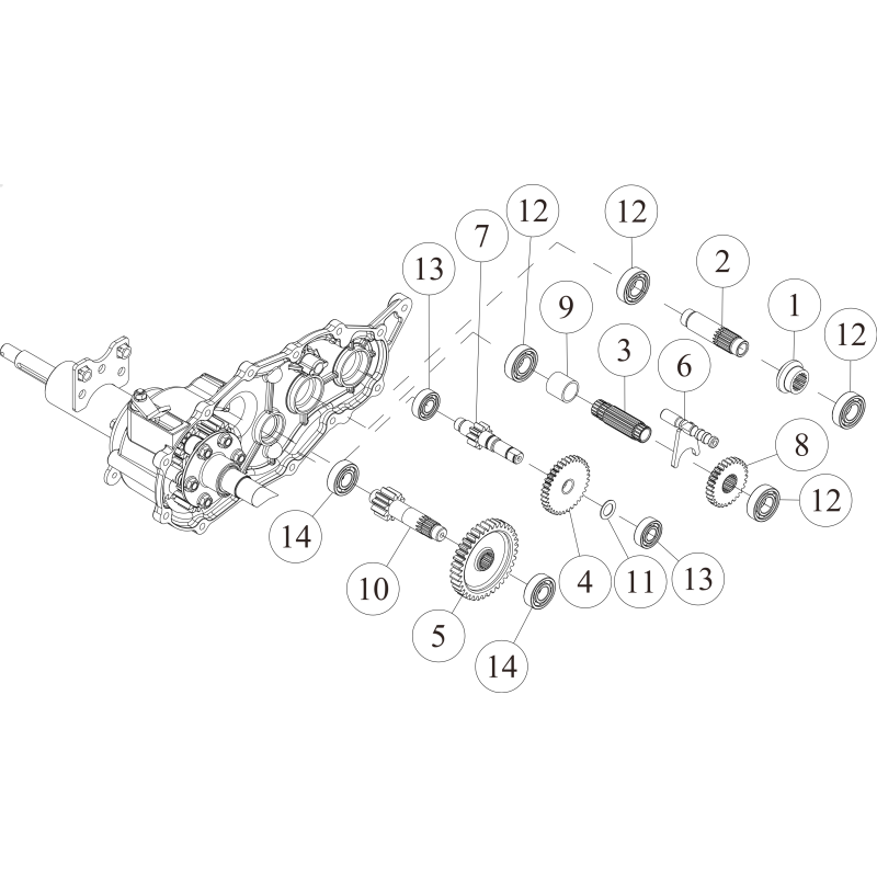 CMP O0207-01600 ORIGINAL OREC gear fork shaft CMP O0207-01600 ORIGINAL OREC gear fork shaft