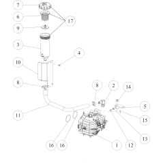 Tuyau de réservoir ORIGINAL OREC HST O0360-01900 | NewgardenParts.com