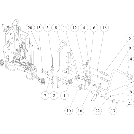 Double Spring Bolt M O0267-40900 ORIGINAL OREC | NewgardenParts.com